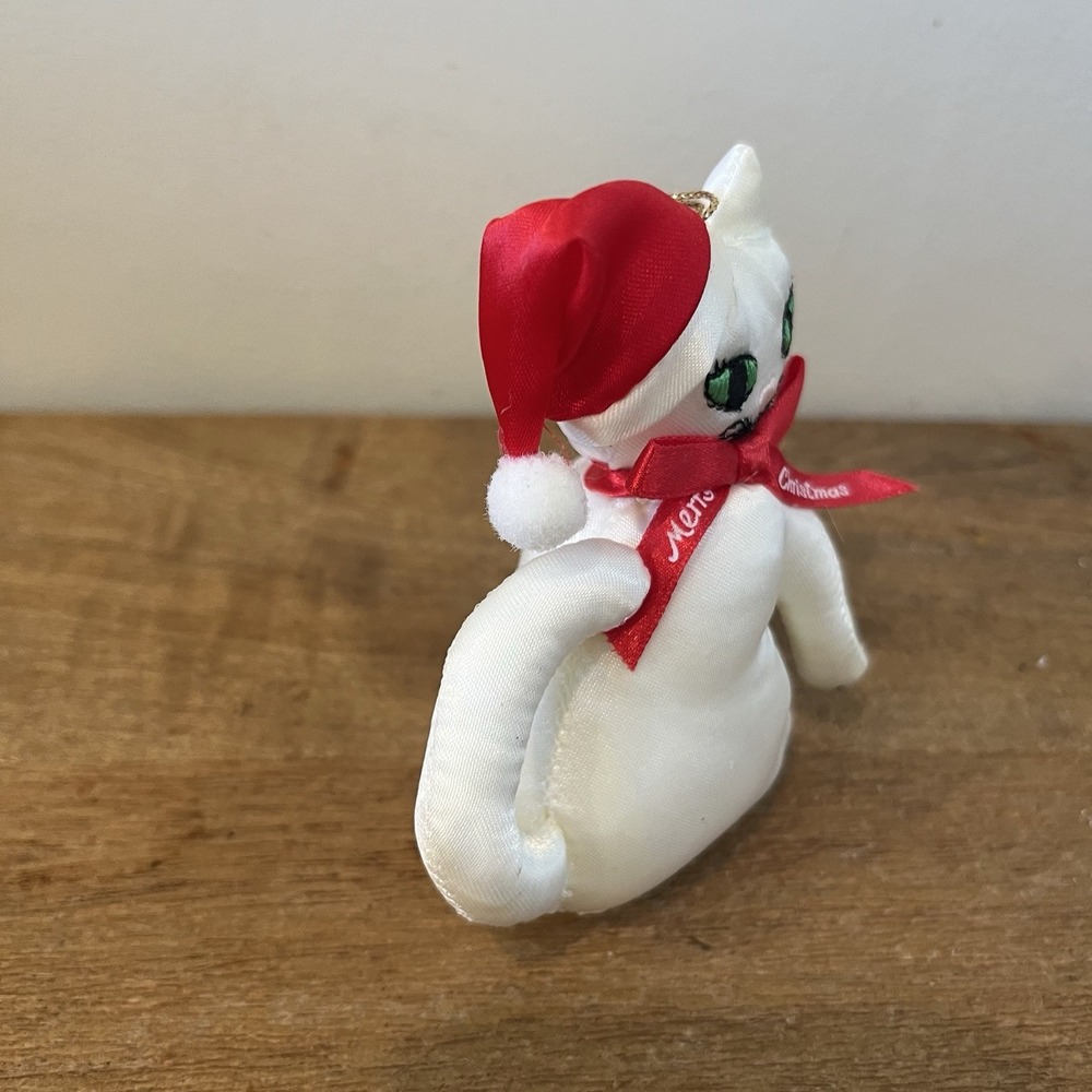 VTG 1992 Fancy Feast Christmas Cat Ornament by Russ Berrie w/ Box & Tag Holiday - Picture 4 of 12